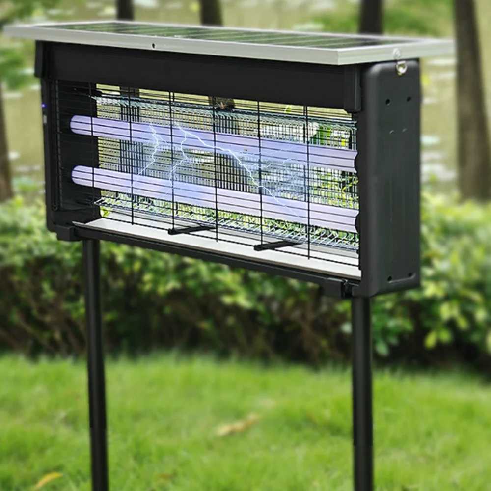 1pc Large Solar Mosquito Killing Lamp LED Square Fly Killer Outdoor Garden Lawn Lamp Mosquito Killing Mosquito Trap Lamp H260313