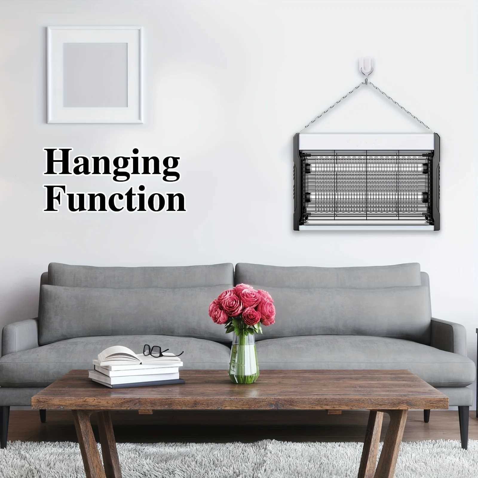 20/30/40W Mosquito Killer Lamp EU Plug Electric Bug Zapper Insect Killer with Hanging Chain Trap for Indoor Restaurant Bedroom H260313