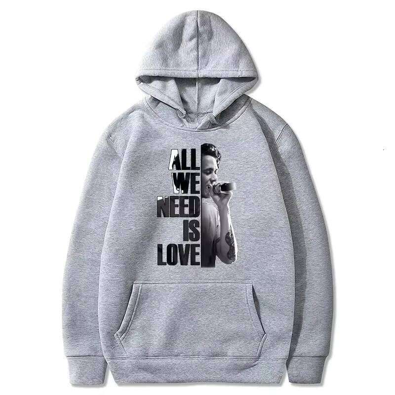 2025 Autumn and Winter Canserbero 100% Pure Cotton Printing Hoodies Men Fashion All We Need Is Love Women Casual Harajuku Y2k Z260314