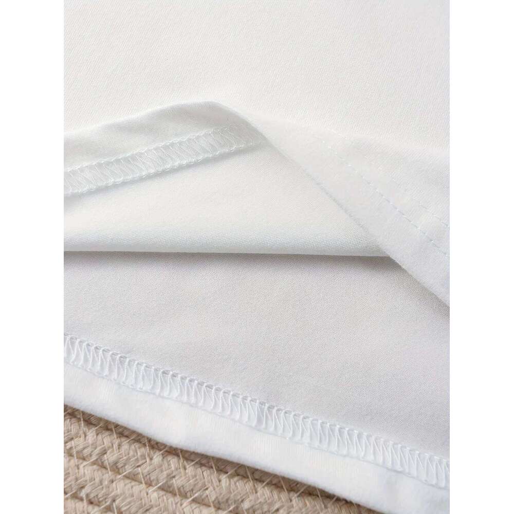 Funny Print Short Sleeve Regular Length Collection Wear Women'S Casual Crew Neck T-Shirt Harajuku with Heart Pattern Z260314