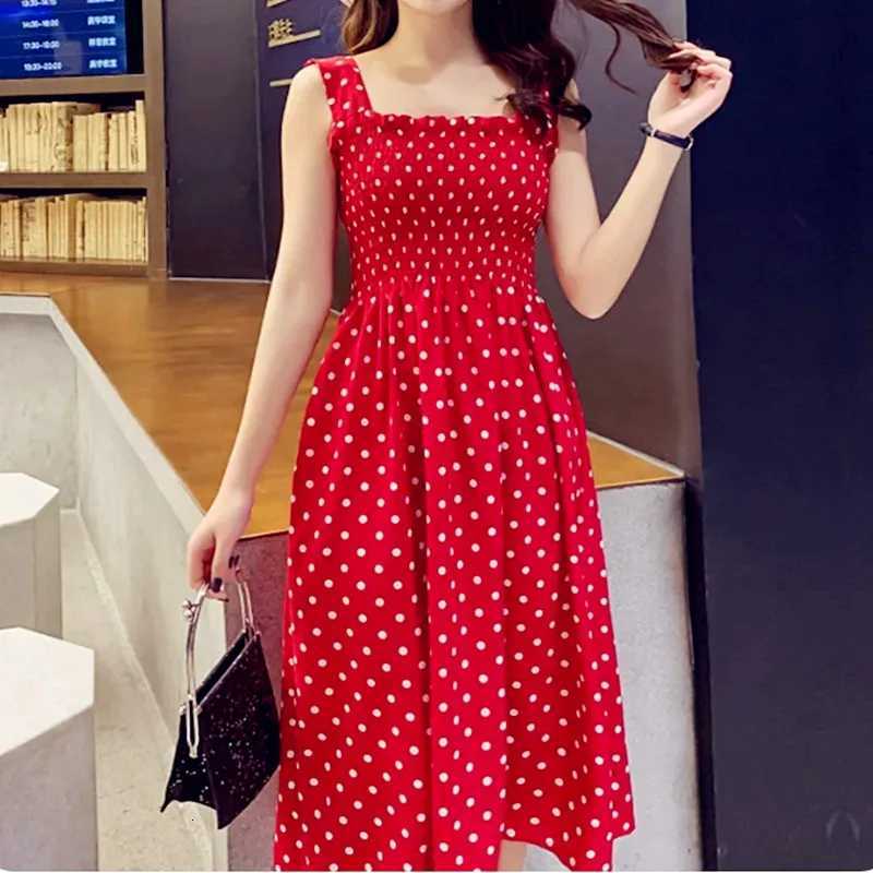 2025 Summer Befree Beach Long Vintage Dots Casual Ruffles Elegant Maxi Strap Camis Silky 5XL Dress Vestidos Sexy WomenT260316