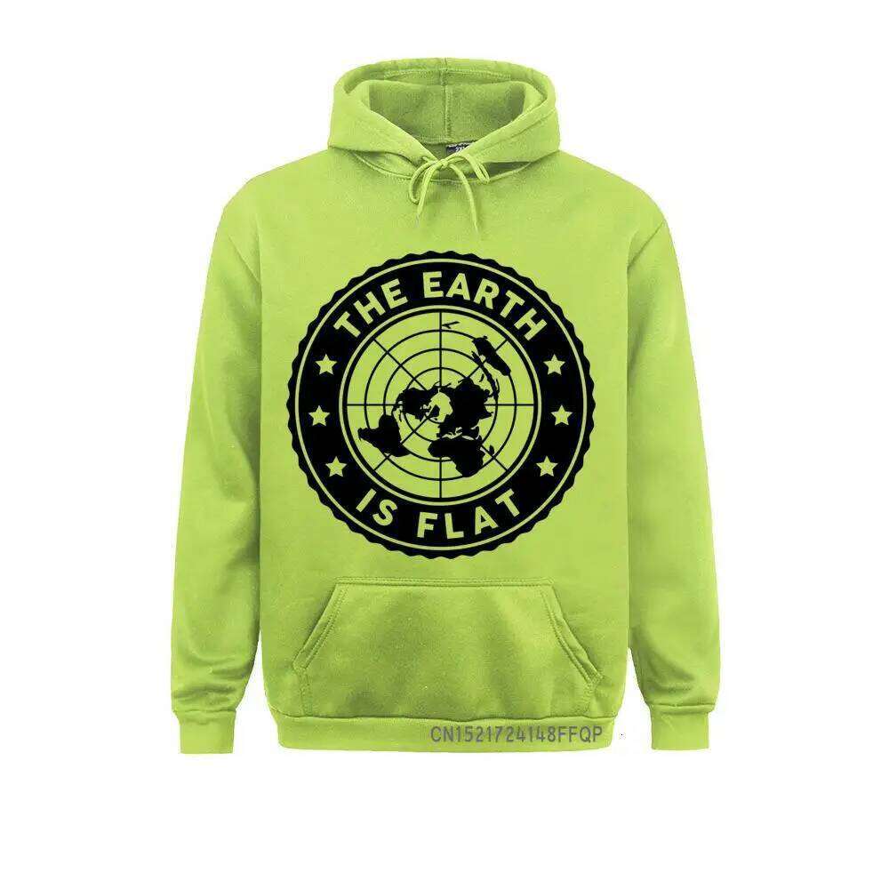 Men Hoodies Pullover Adult Flat Earth Retro Funny Sarcasm Sweatshirts Guys Graphic Coat Z260314