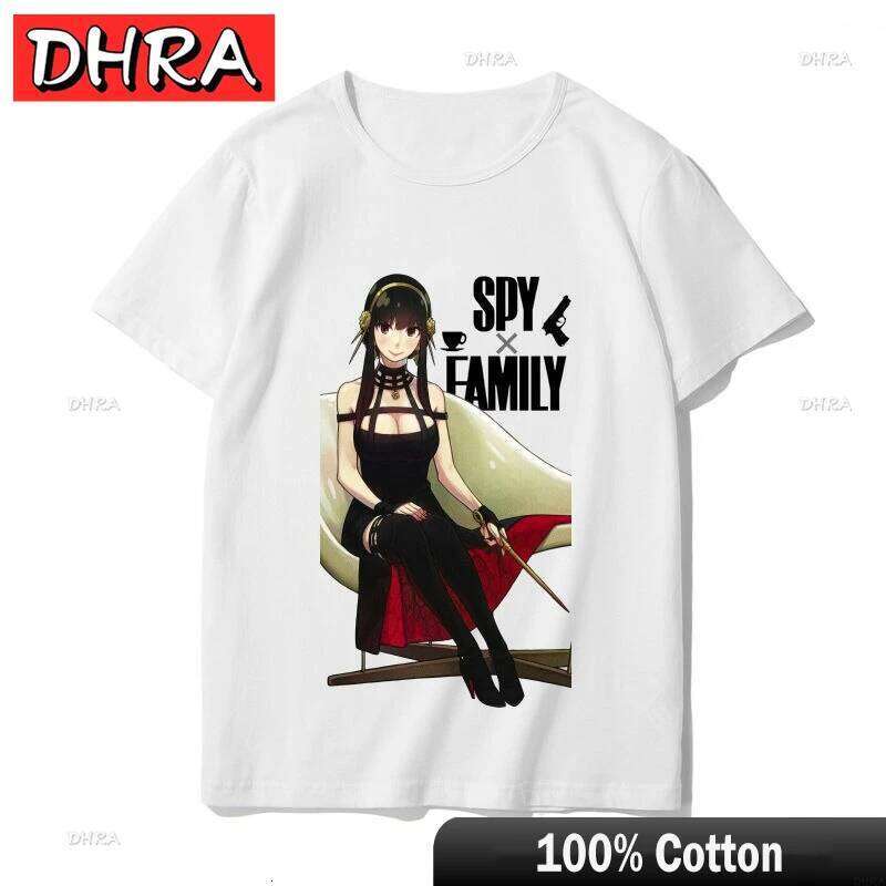 Play House Around Loid Summer Women's Cotton Men's Casual Sports Yor Spy X Family Ania Short Sleeve Cute T-Shirt Couple Top Z260314