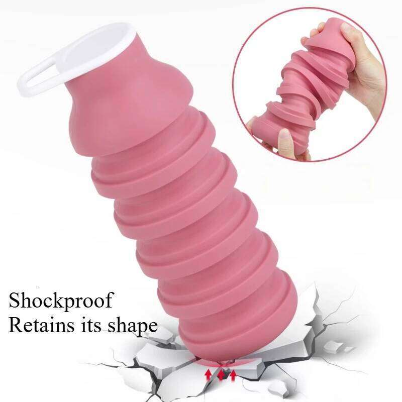 Silicone Collapsible Outdoor Travel Sports Water Bottle Z260314