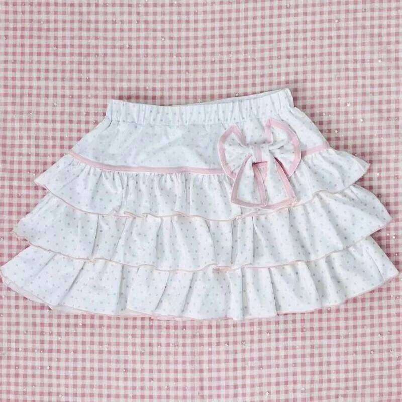 New Summer Lolita Sweet Girls Polka Dot Ball Gown Skirts Teens Young Women Cute Tiered Skirt Mini Dresses Ballet Style Y2K Z260314
