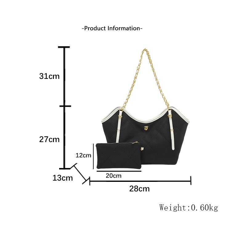 2pcs High quality Women bags Luxurys Handbags Ladies Designer Composite Bags Lady Clutch Bag Shoulder Tote Female Purse Wallet Handbag MM Size