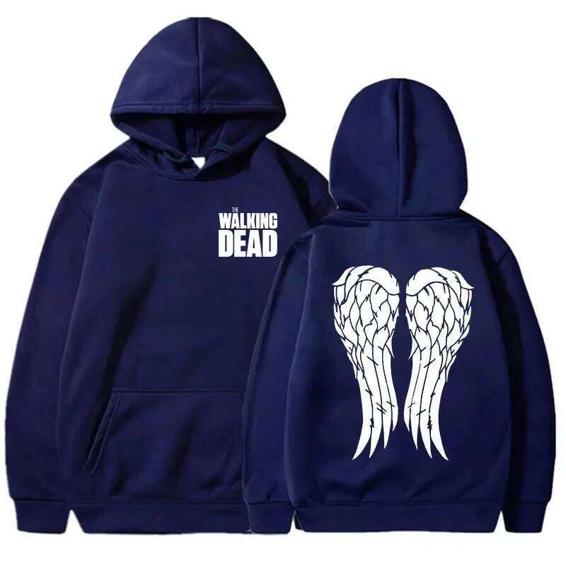 2025 New Fashionable Interesting Walking Dead Printed Crow Men's and Women's Casual Autumn/Winter Outdoor Sports Hoodie Z260314