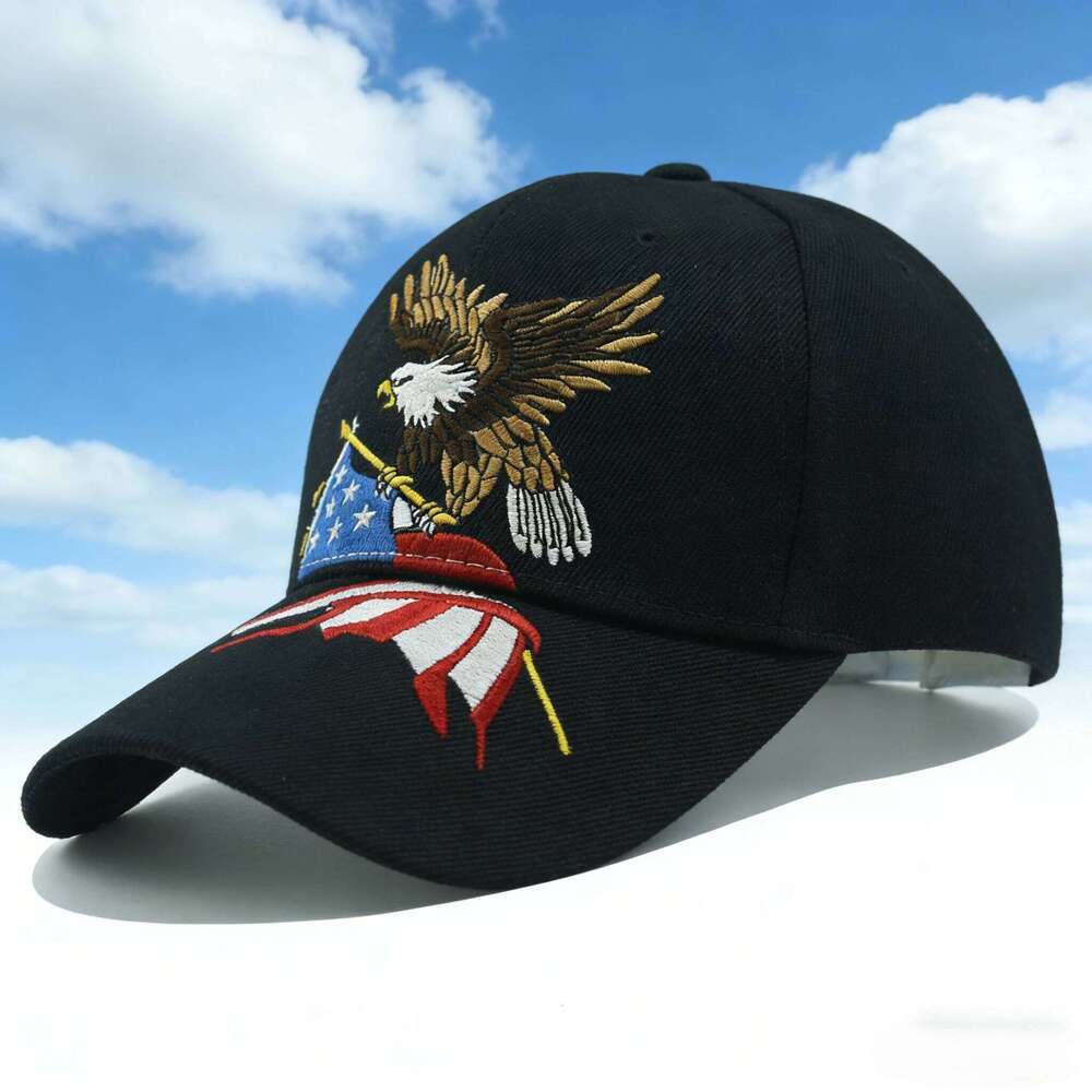 Hot Sale USA Flag Eagle Embroidery Baseball Cap Women Fashion Casual Sun UV Protection Outdoor Travel Visor Hat Z260313