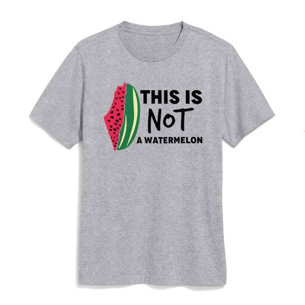 This Is Not A Watermelon T-Shirt Collection Palestine Flag Shirt Men Women Unisex Cotton Tops Peaceful Sweatshirt Z260314