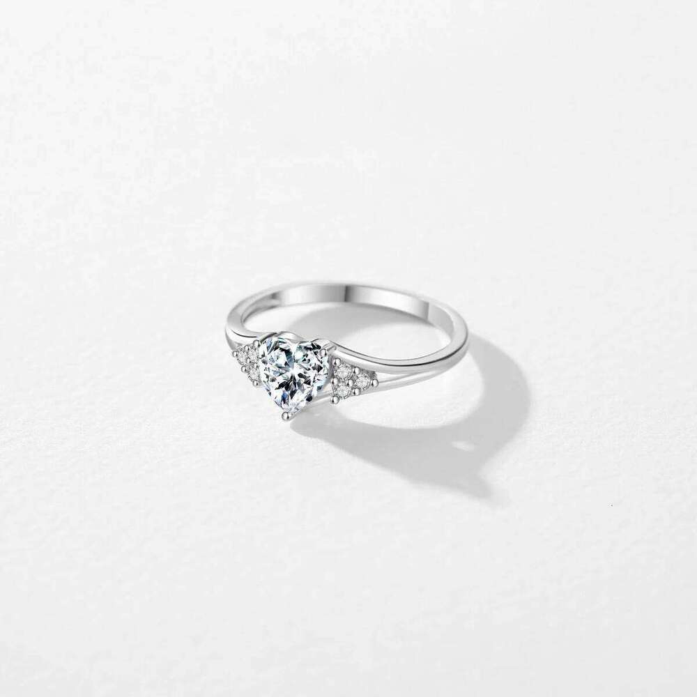 MODIAN 925 Sterling Silver Romantic Heart Finger Ring Pave Setting CZ Band For Women Wedding Engagement Anniversary Gift H260312