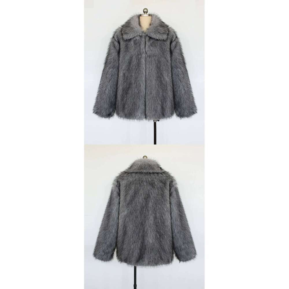 Men's Stylish Faux Jacket Winter Warm For Male Fashion Thick Thermal Fur Parkas Elegant Outerwear Coat Z260313