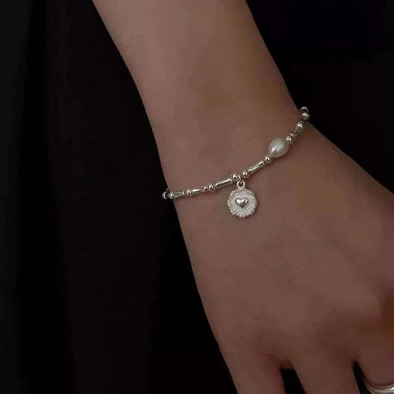 925 Sterling Silver Partial Pearls Knots Bracelets for Women Fashion Luxury Design Bead Charm Bracelet Party Jewelry Z260313