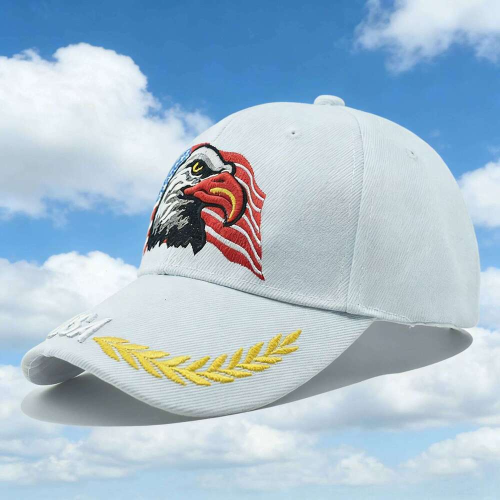 American Flag Eagle Embroidered Baseball Cap Classic Sun Protection Trucker Hat for Women Outdoor Sports Daily Wear Z260313
