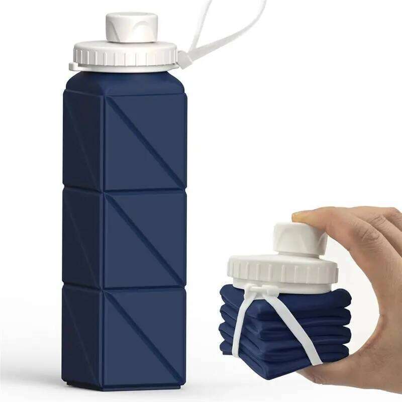 ABBO-Reusable, 610 Ml, Collapsible Travel Water Bottle, Leak-Proof Design Ideal For Outdoor Activities Z260314