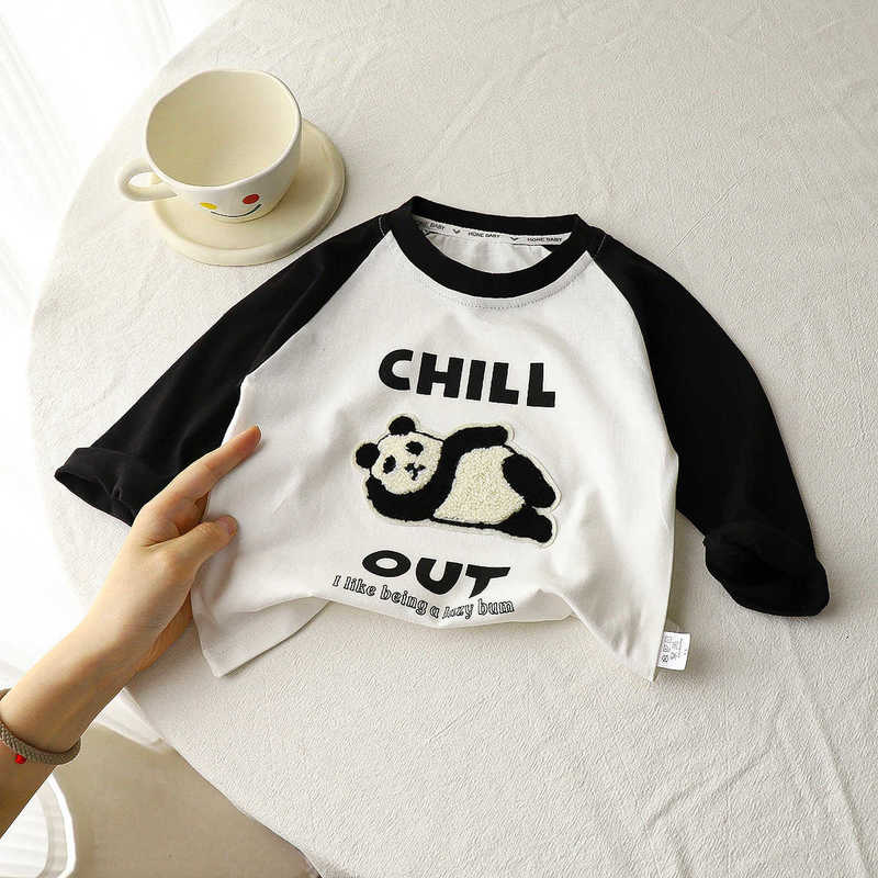 T-shirts New Spring and Autumn Patchwork Boys' Long Sleeve T-Shirt Cotton Base Shirt Children's Multi-Color Boys