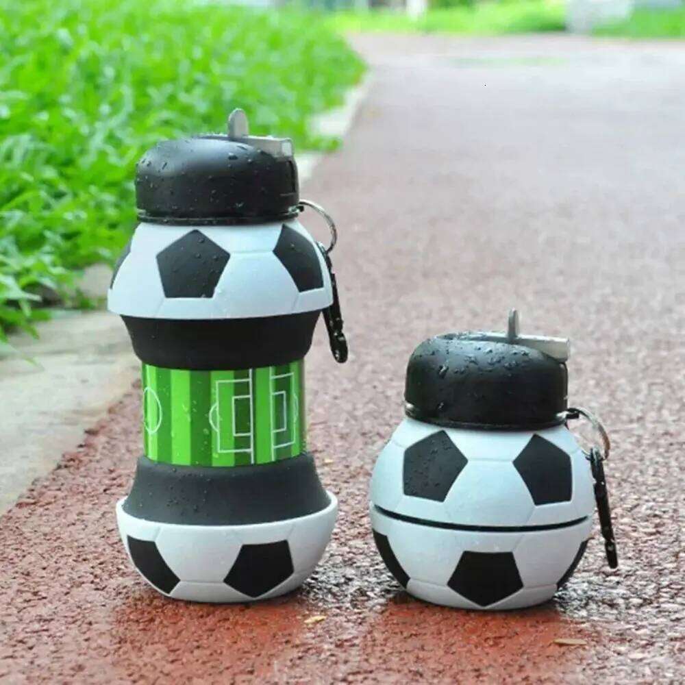Fold Cups Mug Outdoor Sports Basketball Football Baseball Tennis Golf School Leakproof Portable Kids Water Bottle Z260314