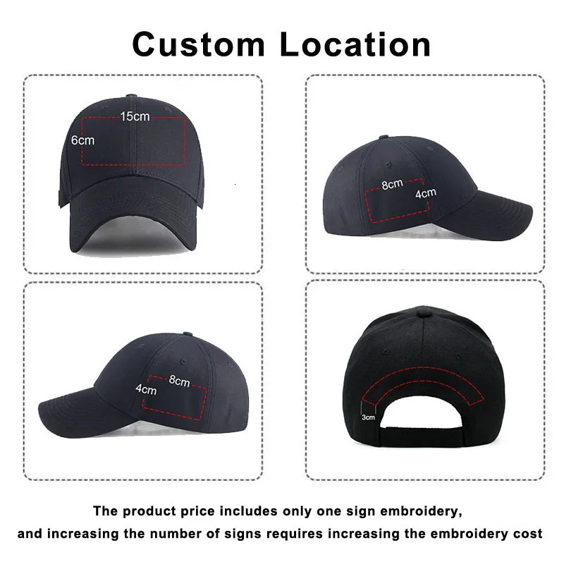 Custom Baseball Cap Text Po Team Embroidery Bone Gorras Diy Casquette Hat For Men Women 260307 - view 5