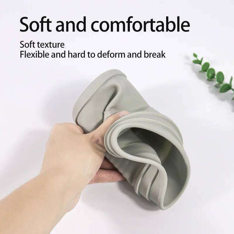 450Ml Large-Capacity Travel Convenient Silicone Sports Water Bottle Foldable Coffee and Carry-On Cup Z260314