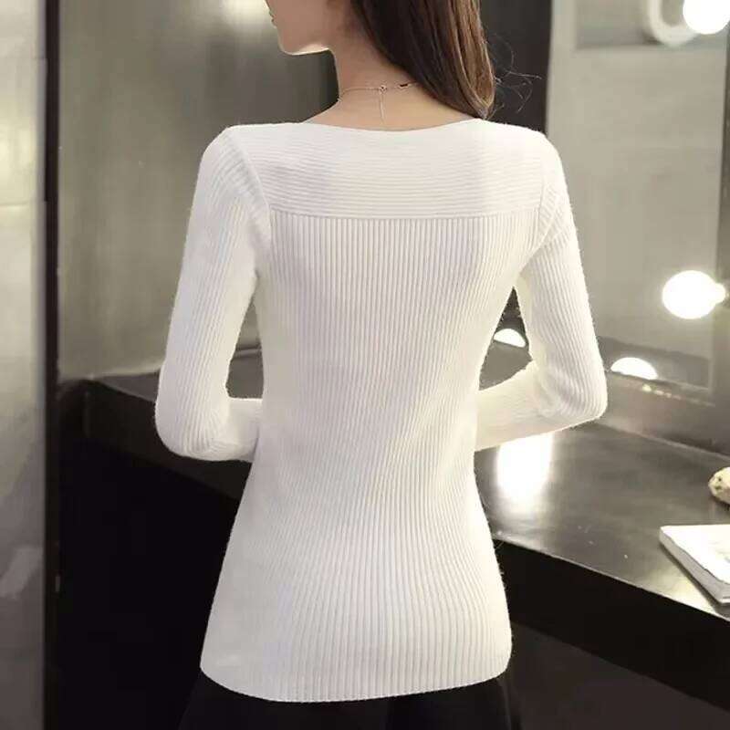 2024 Winter Solid Long Sleeve Woman Sweater Autumn Elegant O-neck Knitted Tops Office Lady Pullover Clothing Z260313