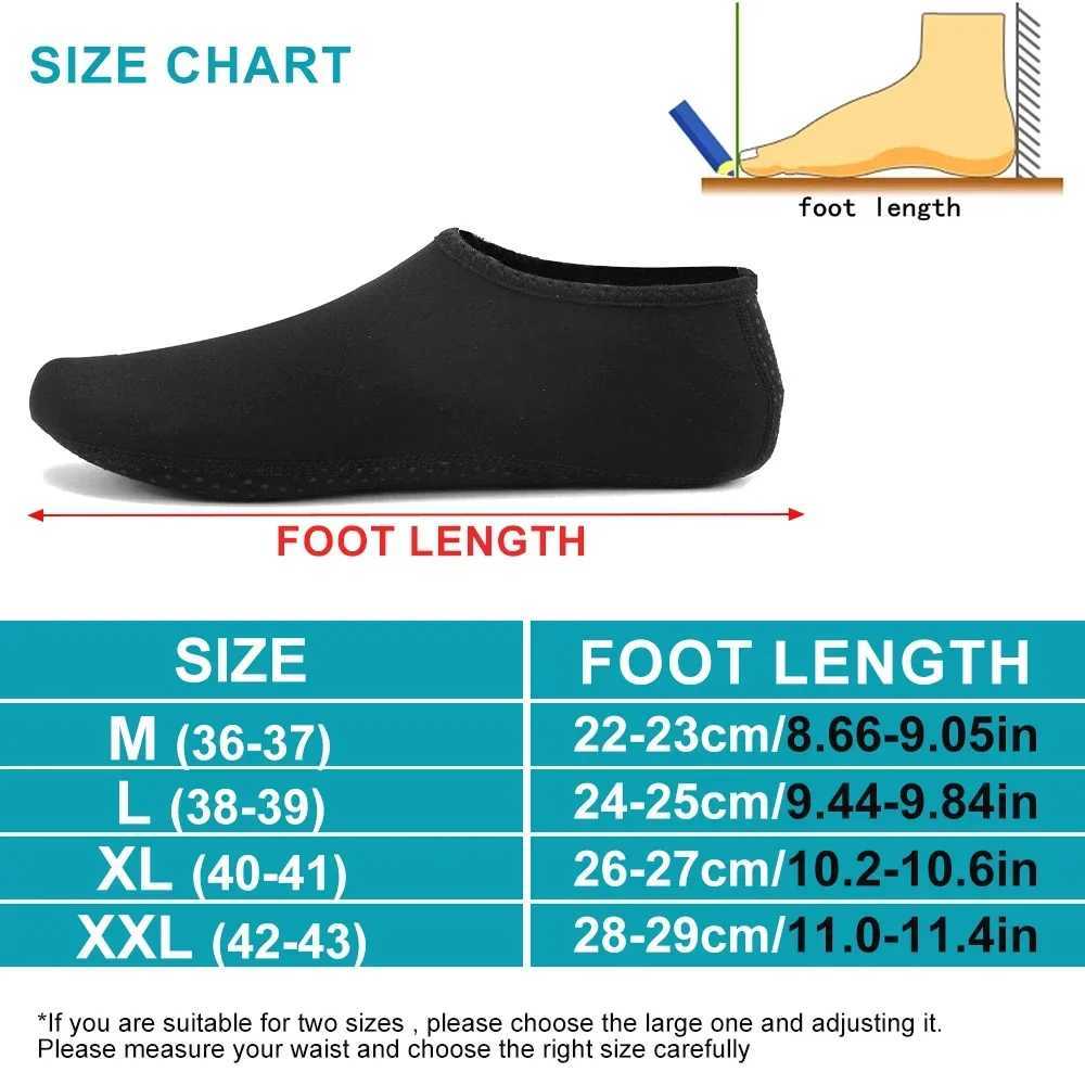 1Pair Mens Womens Water Shoes Barefoot Beach Pool Shoes Quick-Dry Aqua Yoga Socks for Surf Swim Water Sports D260313