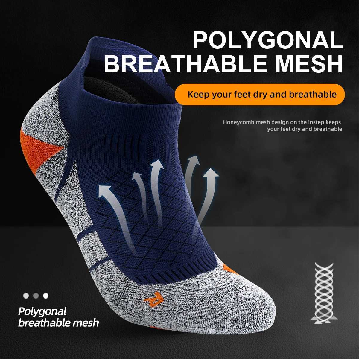 WRELS Men Coolmax Sports Socks Riding Cycling Basketball Running Sport Sock Summer Hiking Tennis Ski Man Women Bike Bicycle Slip D260313