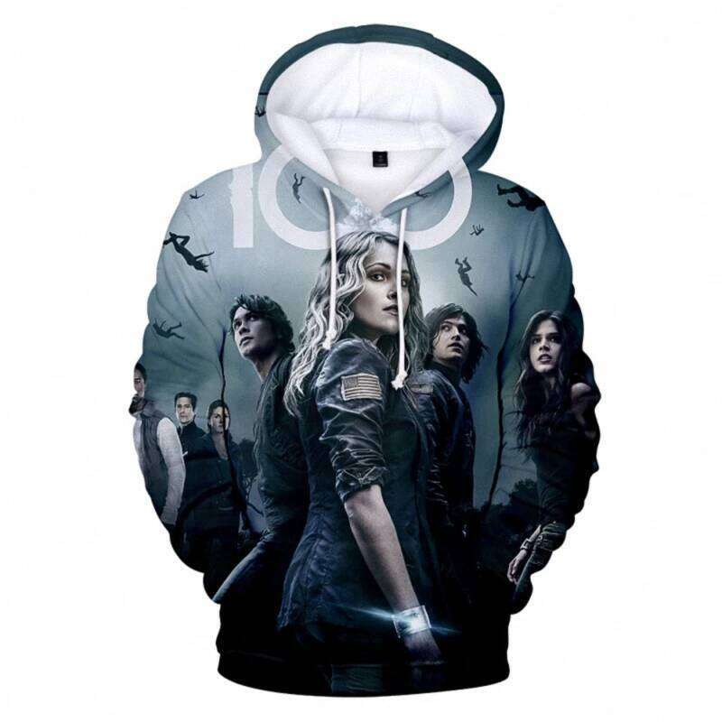 The 100 3D Print Hoodie Sweatshirts Men Women Fashion Casual Cool Pullover 2020 TV Series Harajuku Streetwear Oversized Hoodies Z260314
