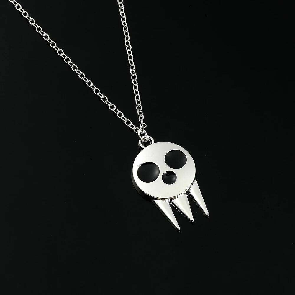 Comics SOUL EATER Death Kid the Same Skull Horror Style Souvenir Props Jewelry Necklace Gift for Fans H260312
