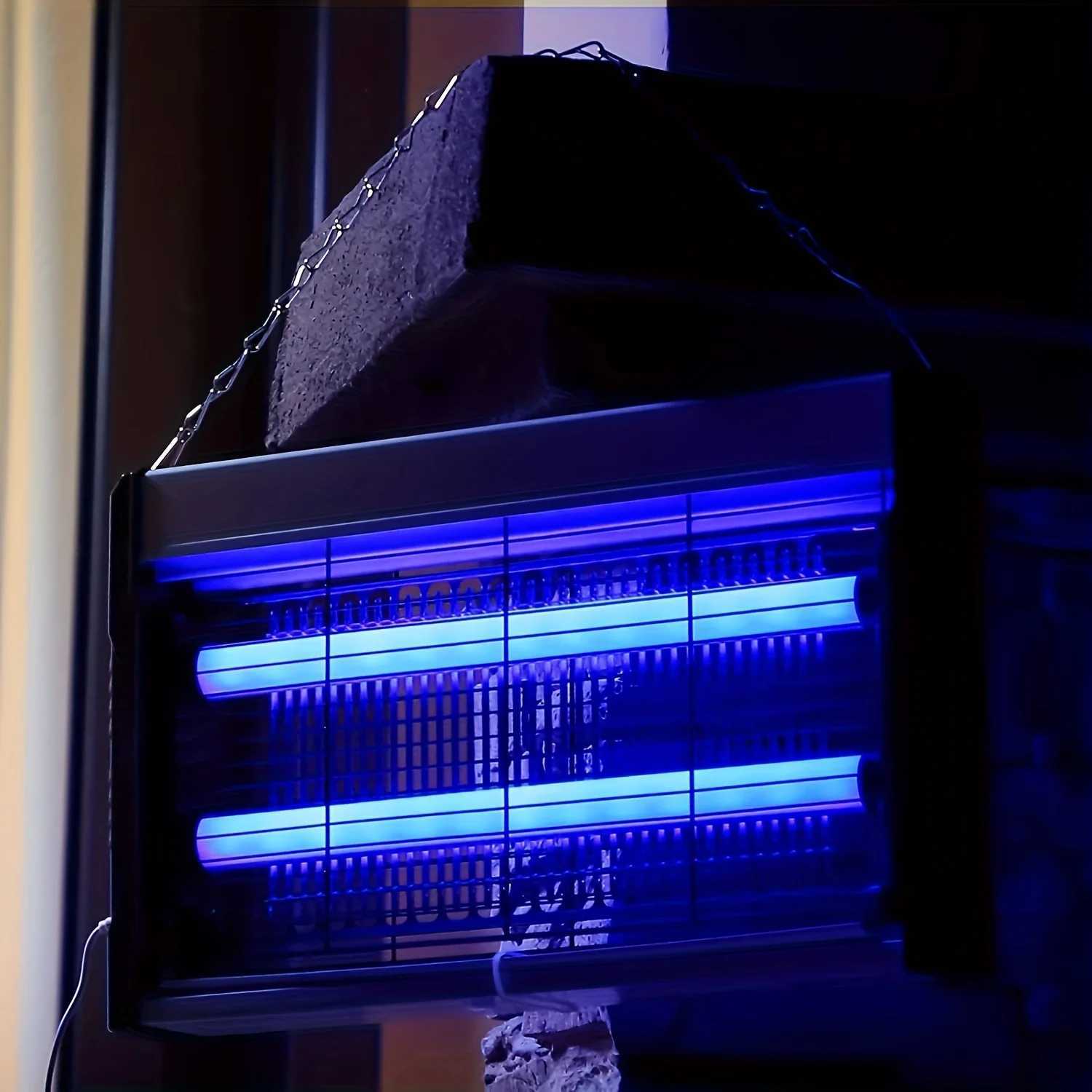 20/30/40W Mosquito Killer Lamp EU Plug Electric Bug Zapper Insect Killer with Hanging Chain Trap for Indoor Restaurant Bedroom H260313