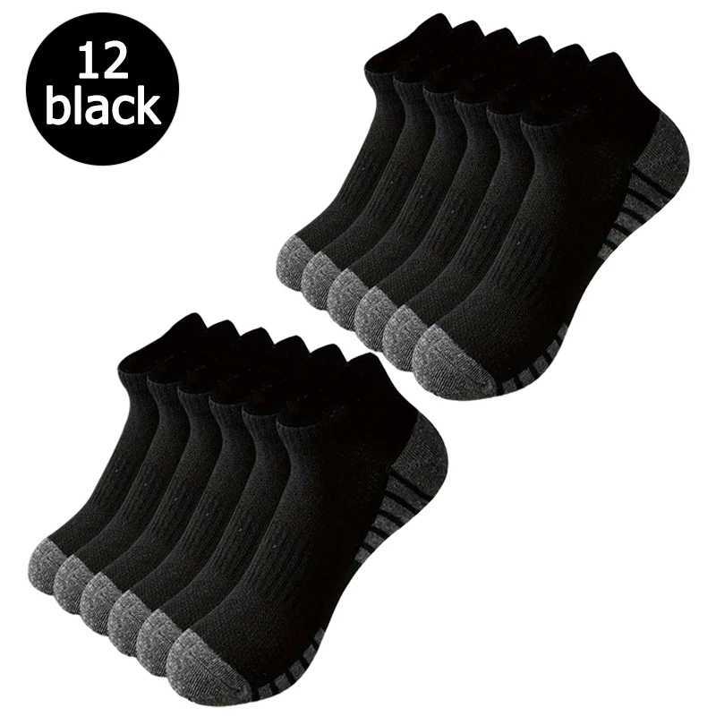 6/12 pairs of anti odor and sweat absorbing mesh breathable socks suitable for running outdoor sports mens and womens socks D260313