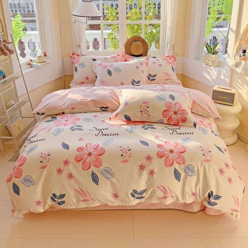 2025 new cotton printing four-piece quilt cover student dormitory single bed sheet bedding three-piece set H260312 - view 4