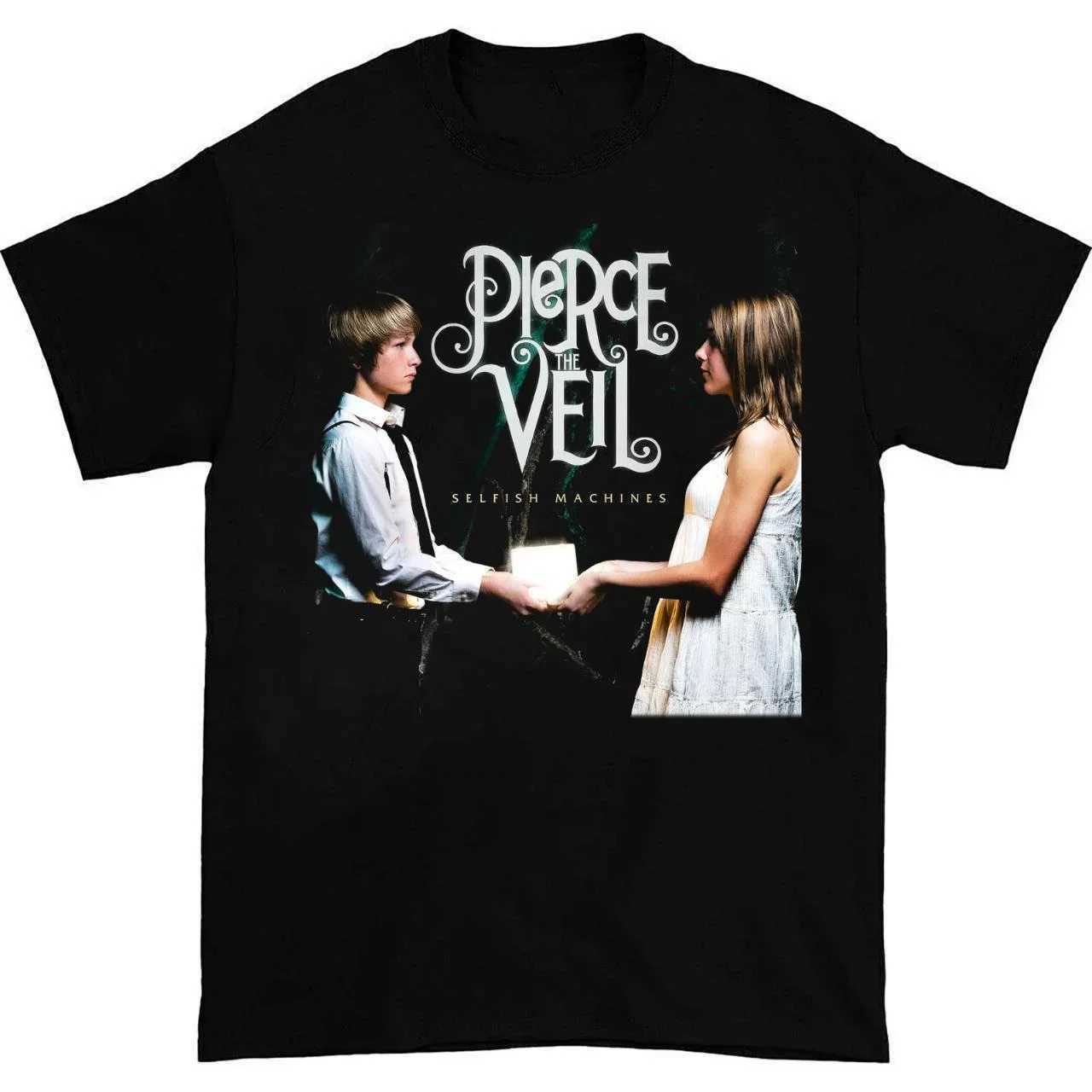 2026 Spring/Summer Pierce The Veil Pattern Printed Retro Cotton T-shirt High Street Loose Short Sleeve Round Neck T-shirt Y2k D260313
