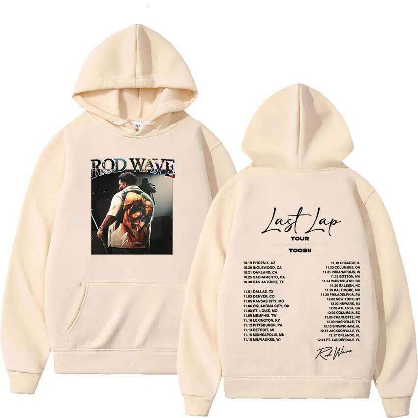 Rod Wave Last Lap Tour 2024 Album Hoodie Men Women Vintage Fashion Oversized Sweatshirt Hip Hop Harajuku Pullover Clothing Hoody Z260314