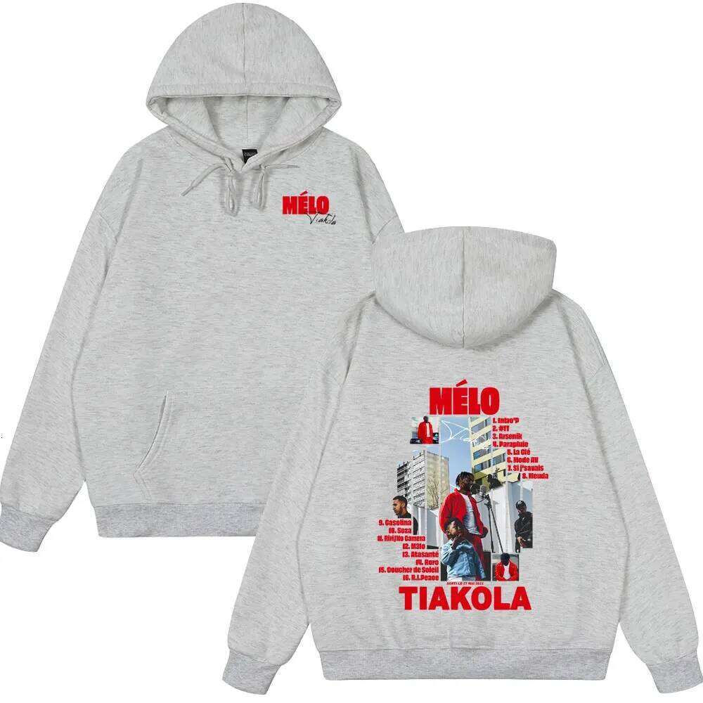 Rapper Melo Tiakola Double Sided Print Hoodies Men Women Hip Hop Pop Music Clothes Unisex Fashion Wears Casual Oversized Hoody Z260314