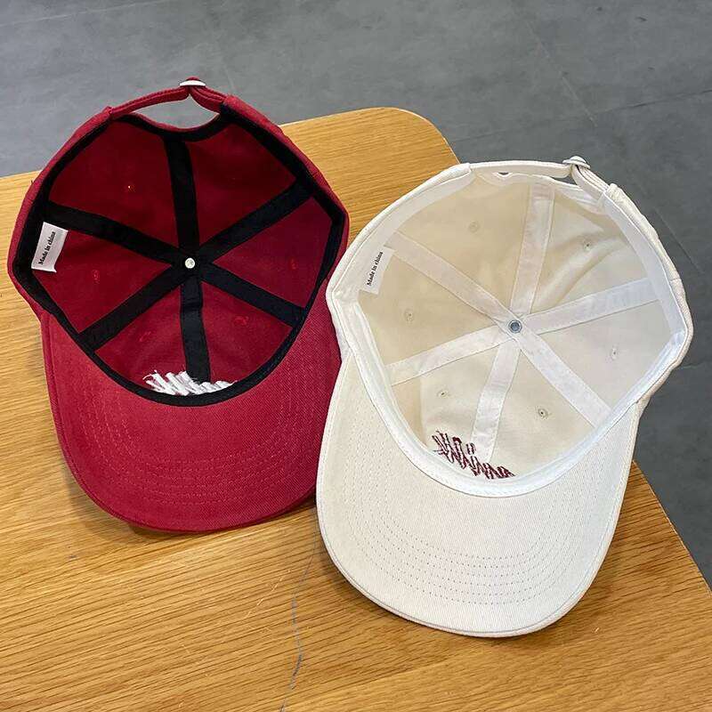 Three-Dimensional Embroidered Peaked Korean Style Lovers Wild Hat Wide Brim Soft Top Baseball Cap Men and Women Z260314