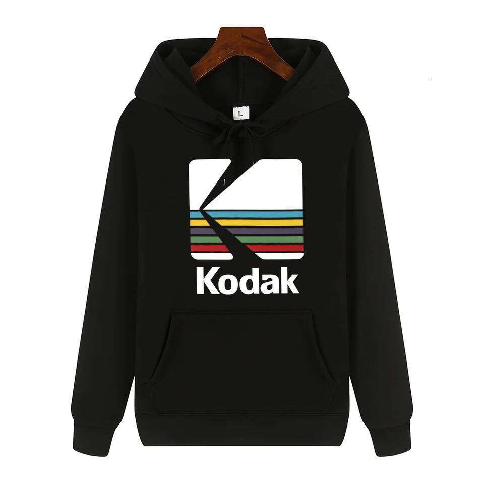 Kodak Brand Fashion Retro Y2K Print Autumn and Winter Men Sports Hoodie Outdoor Casual Comfortable Street Jacket Clothing Z260314