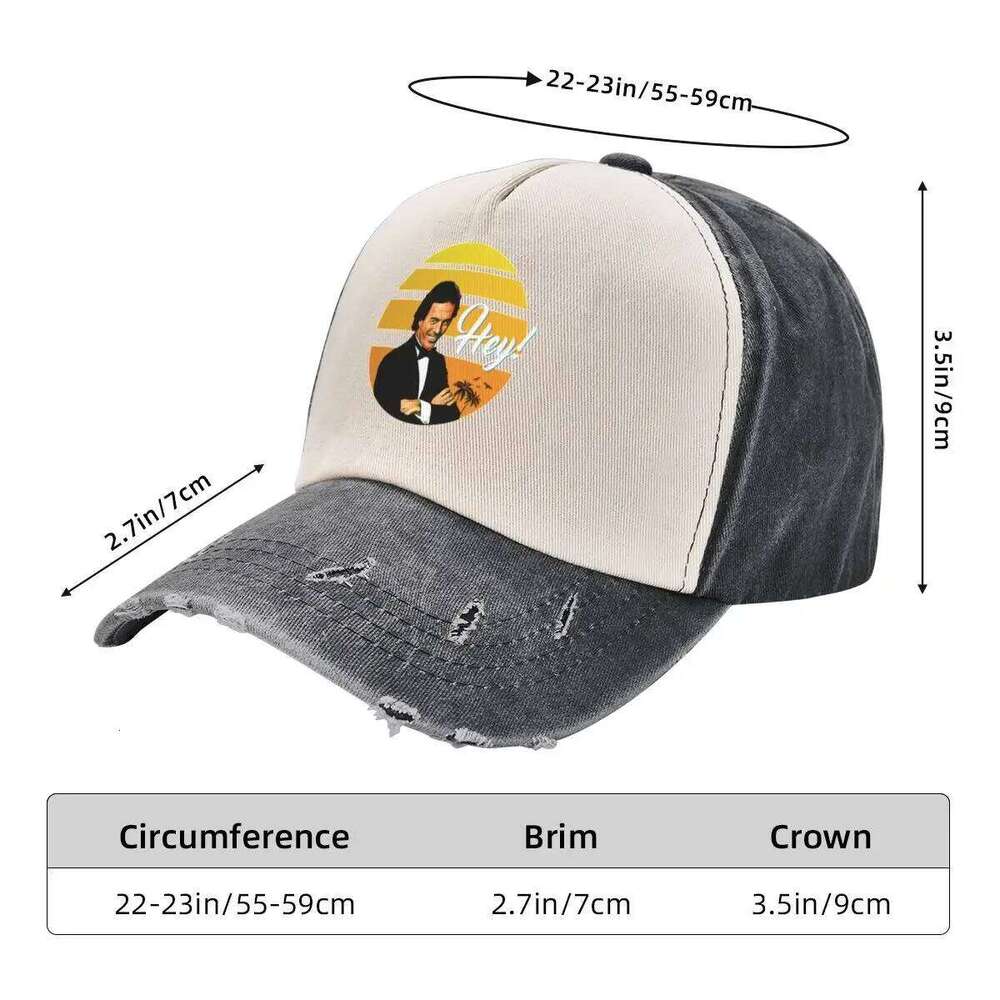 Julio Iglesias Baseball tea custom western Hat Ball Cap Women's Hats For The Sun Men's Z260313