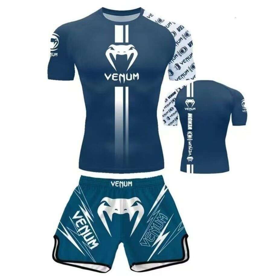 Venom Sanda Training Suit Quick-Dry Fighting Boxing Fitness Combat Set Children's Combat Training Suit Customized