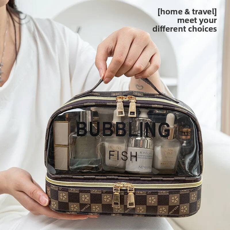 Travel Bag Waterproof Large Capacity For Makeup Organizer For domestic use kitchen bedroom Cosmetic Storage Pouch Toiletry living room