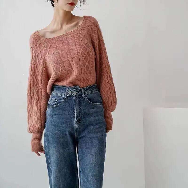 Autumn Winter Long Sleeve Pullover Sweater Women Knit Crop Tops Knitted Shirts Fashion Female Vintage Knitwear Casual Sweaters Z260313