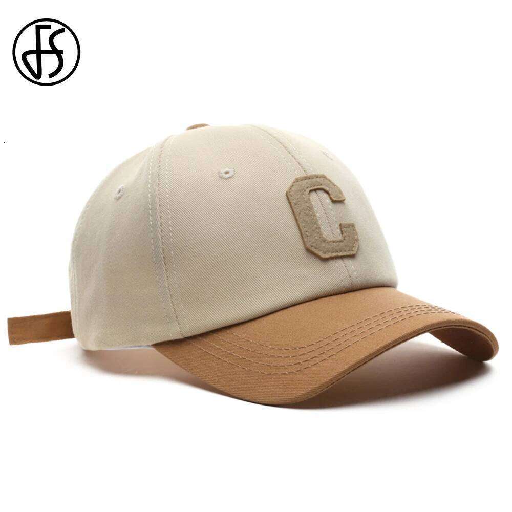 FS Trendy Korean Big Letter Baseball Caps For Men Luxury Brand Khaki Green Women Hat Winter Outdoor Sports Golf Cap Bone 2026 Z260313