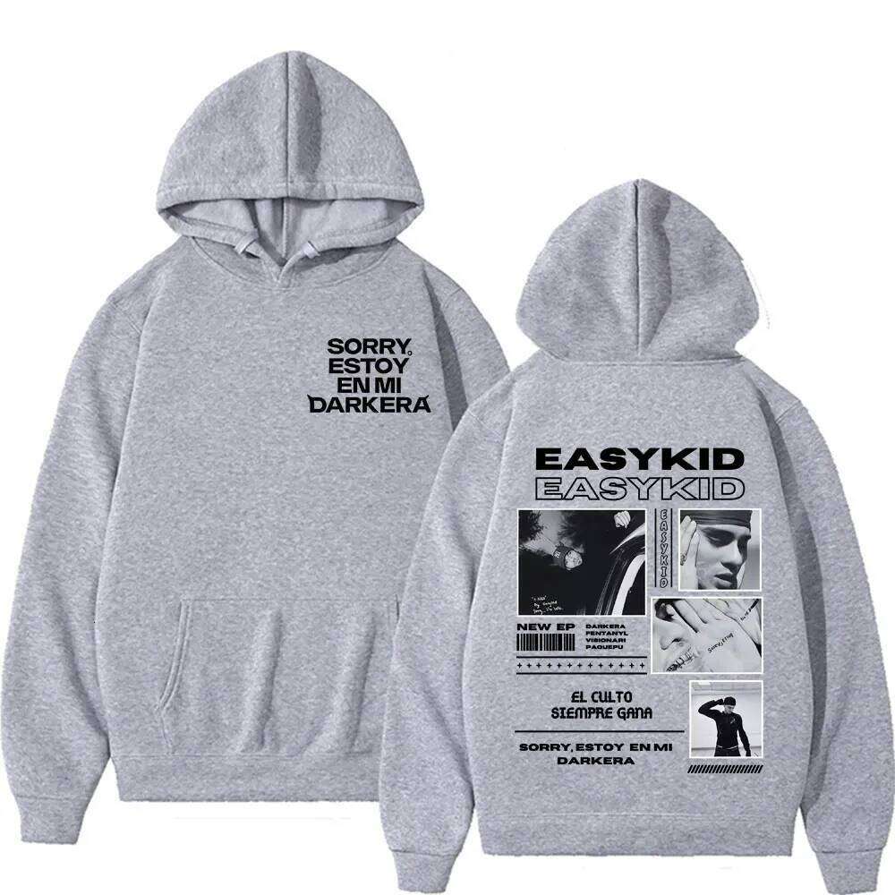 Rapper Easykid Album Tour 2025 Merch Pullover Men Women Harajuku Vintage High Quality Classic Hoodies Comfort Sweatshirts Autumn Z260314
