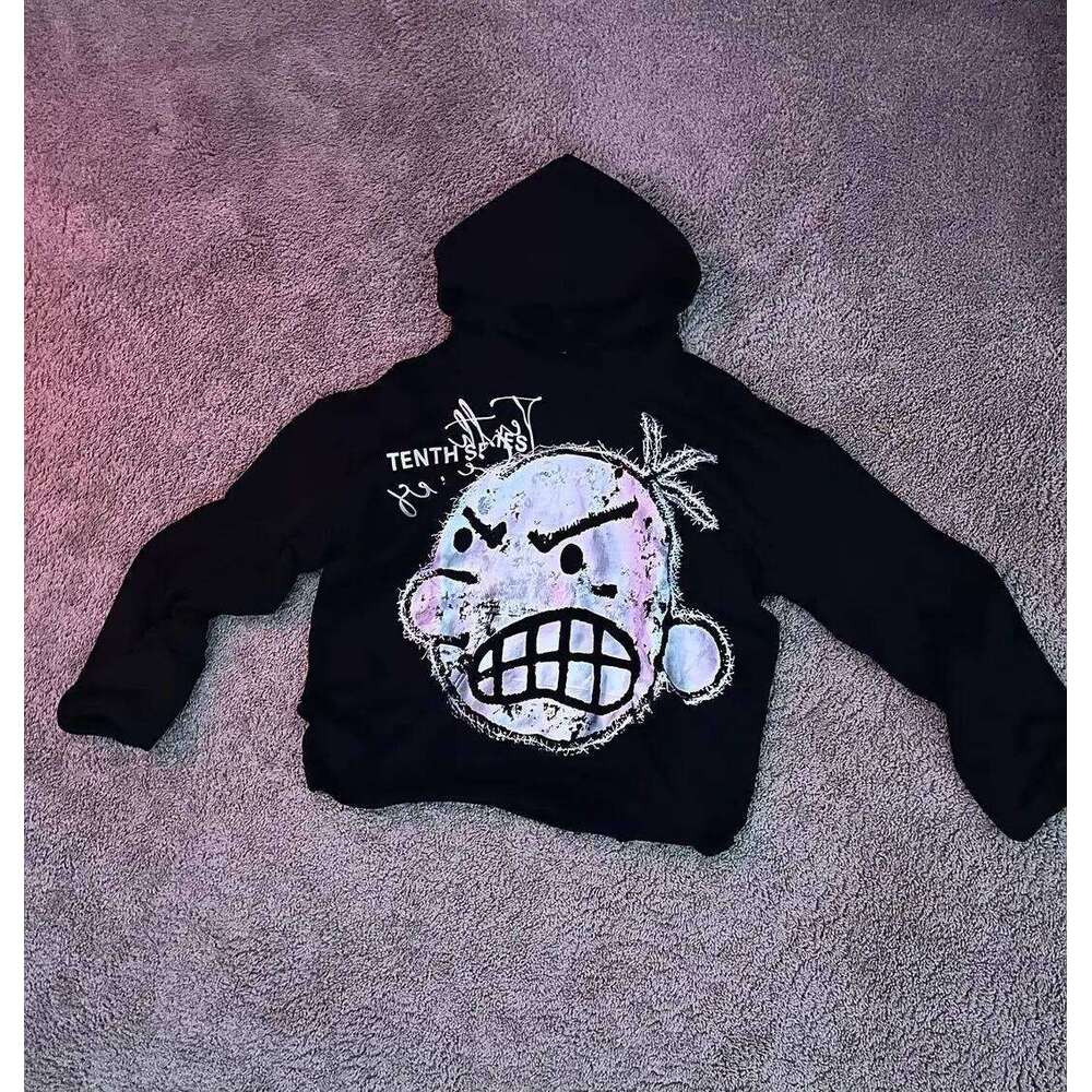 Streetwear Tenthseries Y2K Clothes Mens Womens Harajuku Cartoon Gothic Graphics Oversized Hoodies Pullover Sweatshirts Z260315
