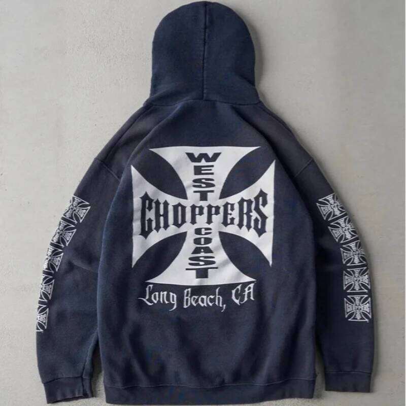 Harajuku Creative Print European American Fashion Hip Hop Punk Loose Pullover Y2K Street Autumn Winter Women Long Sleeved Hoodie Z260314