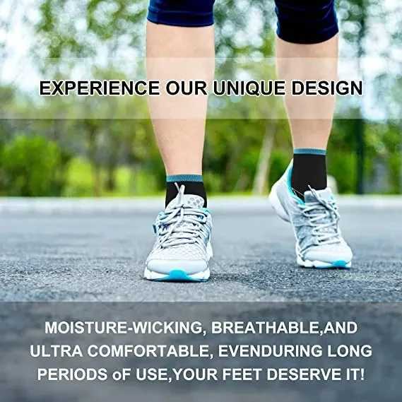 Foot Compression Socks For Men Women Plantar Fasciitis Heel Spurs Pain Venous Running Sports Socks Casual Cotton Ankle Sock Gift D260313