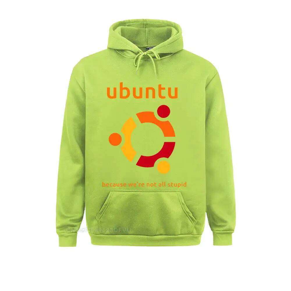 Men's Hoodie Ubuntu Linux Satire Geek Humor Novelty Cotton Sweater Crewneck Clothes Adult Oversized Z260314