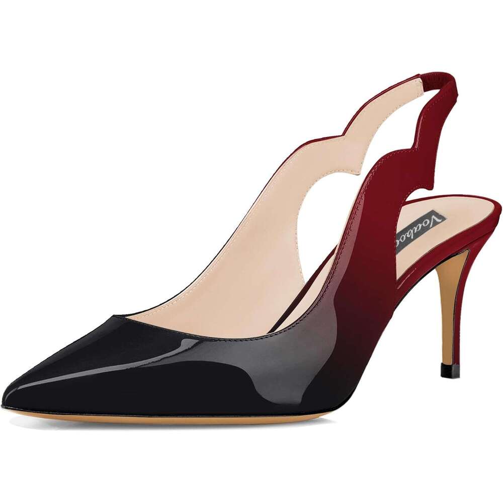 Closed Toe Stiletto Slingback Heeled Sandals Sexy Dress Shoes High Heels Women Shoes MOJIDASHU