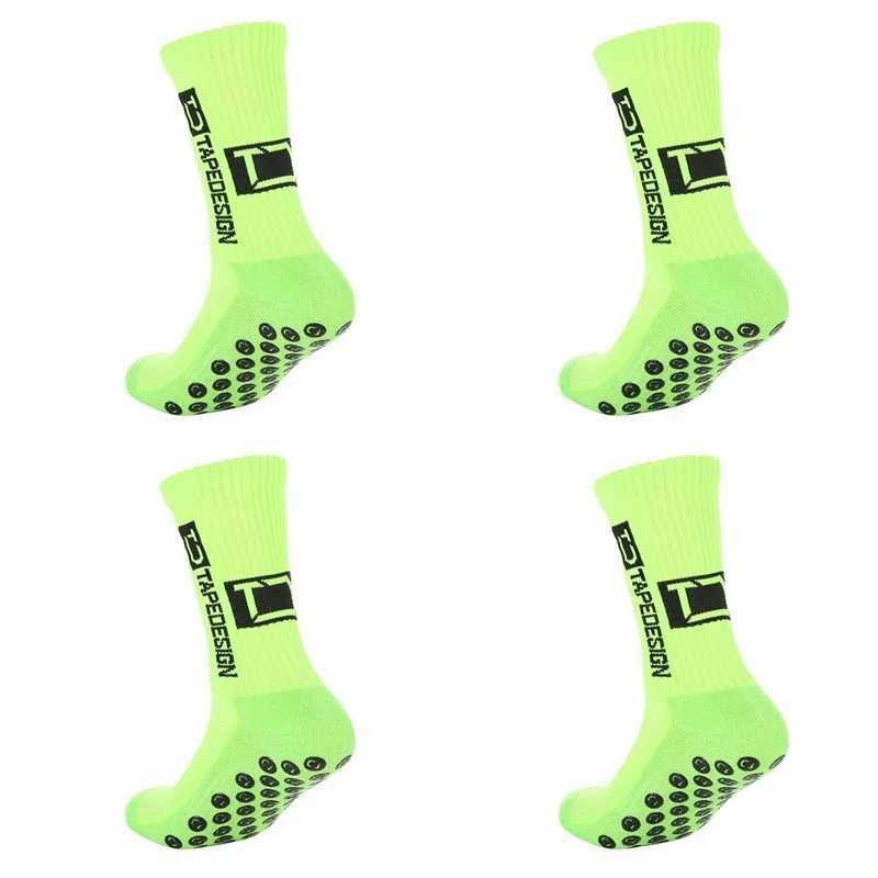 4 pairs of new TC mid tube glued football socks for sports training and competition non slip and breathable socks D260313