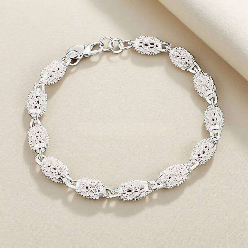 925 Sterling Silver Bead Bracelets For Women Men Luxury Hollow Ball Chain Bracelet Wedding Party Jewelry Holiday Gifts Z260313