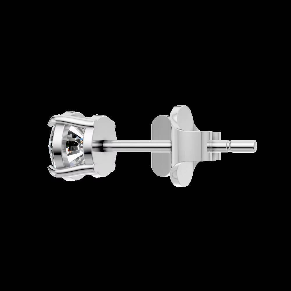 Moissanite Diamond Solitaire Stud Earrings 14kt 18k Gold Plated for Womens Party Wedding IGI Certified Jewelry