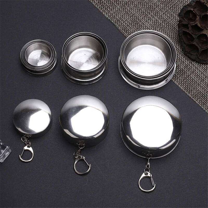 75/150/250ML Folding Camping Cookware Retractable Outdoor accessories Teacups Teaware Camp Utensils Tableware Folded Cup Z260314